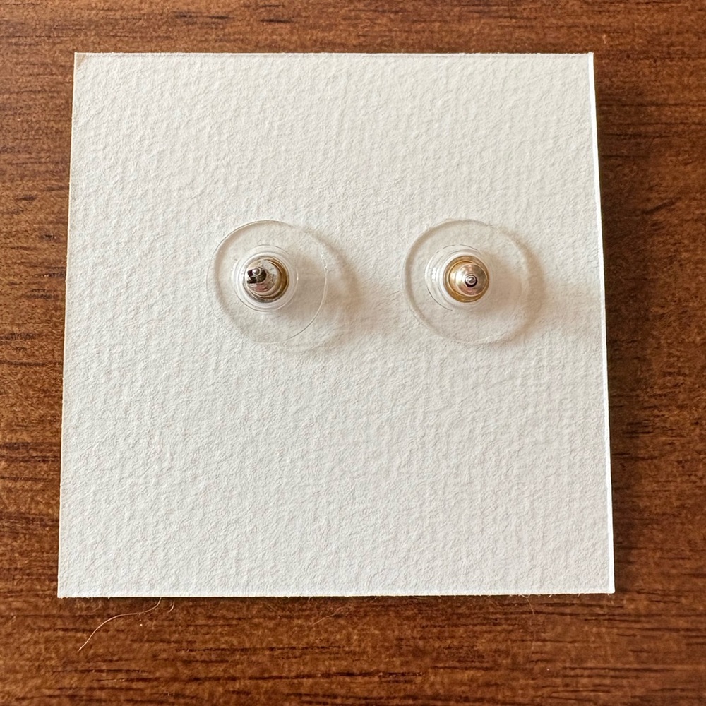 Kate Spade Gold Rectangular Pave Stud Earrings - image 3